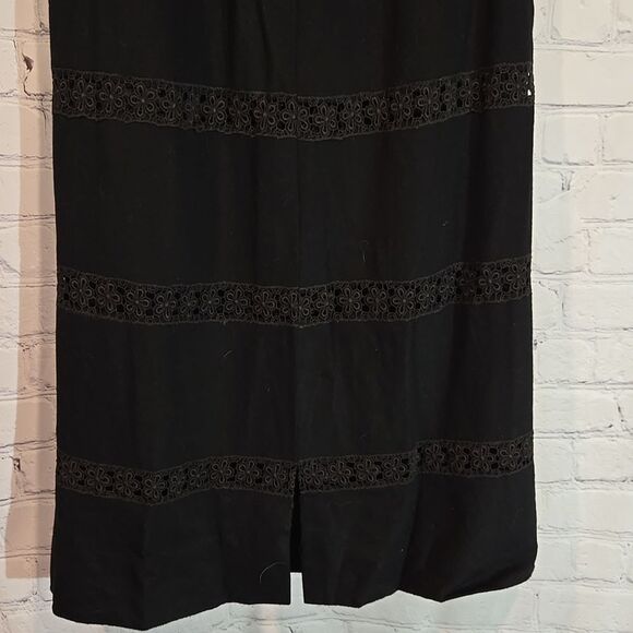 Vintage black wool midi skirt - Picture 7 of 9